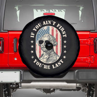 George Washington Spare Tire Cover If You Ain't First You're Last 4th Of July Retro Vintage - Wonder Print Shop