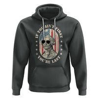 George Washington Hoodie If You Ain't First You're Last Funny 4th Of July Retro Vintage - Wonder Print Shop