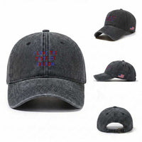 I Love The Taste Of Freedom Americana Matching Couple Washed Cotton Baseball Cap Funny Patriotic Red White and Blue 4th of July