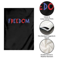 I'm Freedom Americana Matching Couple Garden Flag Funny Patriotic Red White and Blue 4th of July