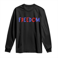 I'm Freedom Americana Matching Couple Long Sleeve Shirt Funny Patriotic Red White and Blue 4th of July