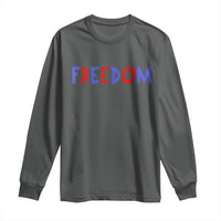 I'm Freedom Americana Matching Couple Long Sleeve Shirt Funny Patriotic Red White and Blue 4th of July