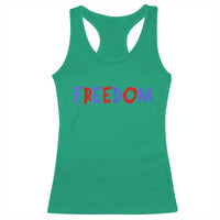 I'm Freedom Americana Matching Couple Racerback Tank Top Funny Patriotic Red White and Blue 4th of July