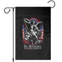 St Michael Defend America Archangel Graphic Garden Flag Christian Faith Patriotic