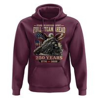 Full Steam Ahead Patriotic Bald Eagle Hoodie Vintage Stainless American Spirit Steam Locomotive Heritage