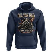Full Steam Ahead Patriotic Bald Eagle Hoodie Vintage Stainless American Spirit Steam Locomotive Heritage
