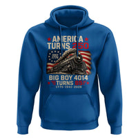 America Turns 250 Steam Locomotive Turns 85 Hoodie Vintage Railroad Steam Engine 85th USA 250th Anniversary