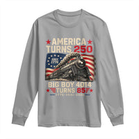 America Turns 250 Steam Locomotive Turns 85 Long Sleeve Shirt Vintage Railroad Steam Engine 85th USA 250th Anniversary