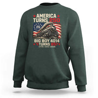 America Turns 250 Steam Locomotive Turns 85 Sweatshirt Vintage Railroad Steam Engine 85th USA 250th Anniversary