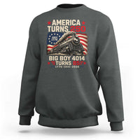 America Turns 250 Steam Locomotive Turns 85 Sweatshirt Vintage Railroad Steam Engine 85th USA 250th Anniversary