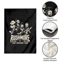 Rushmore 250th Birthday Tour Band Garden Flag Presidents Rock Concert Historical Collages