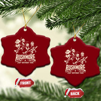 Rushmore 250th Birthday Tour Band Ceramic Ornament Presidents Rock Concert Historical Collages