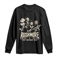 Rushmore 250th Birthday Tour Band Long Sleeve Shirt Presidents Rock Concert Historical Collages
