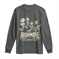 Rushmore 250th Birthday Tour Band Long Sleeve Shirt Presidents Rock Concert Historical Collages