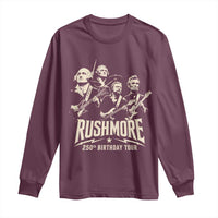 Rushmore 250th Birthday Tour Band Long Sleeve Shirt Presidents Rock Concert Historical Collages