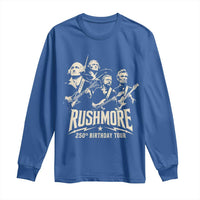 Rushmore 250th Birthday Tour Band Long Sleeve Shirt Presidents Rock Concert Historical Collages
