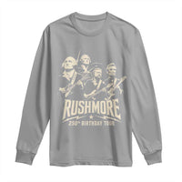 Rushmore 250th Birthday Tour Band Long Sleeve Shirt Presidents Rock Concert Historical Collages