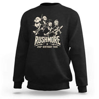 Rushmore 250th Birthday Tour Band Sweatshirt Presidents Rock Concert Historical Collages