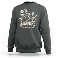 Rushmore 250th Birthday Tour Band Sweatshirt Presidents Rock Concert Historical Collages