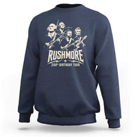 Rushmore 250th Birthday Tour Band Sweatshirt Presidents Rock Concert Historical Collages