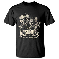 Rushmore 250th Birthday Tour Band T Shirt Presidents Rock Concert Historical Collages