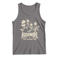 Rushmore 250th Birthday Tour Band Tank Top Presidents Rock Concert Historical Collages