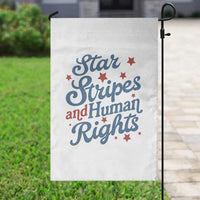 Stars and Stripes and Human Rights Garden Flag Progressive Patriotic Equality Modern Patriot