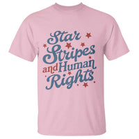 Stars and Stripes and Human Rights T Shirt Progressive Patriotic Equality Modern Patriot