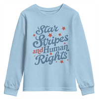 Stars and Stripes and Human Rights Youth Sweatshirt Progressive Patriotic Equality Modern Patriot