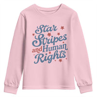 Stars and Stripes and Human Rights Youth Sweatshirt Progressive Patriotic Equality Modern Patriot