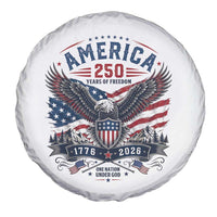 250 Years of Freedom Patriotic Eagle Spare Tire Cover One Nation Under God 1776-2026 250th Anniversary