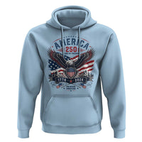 250 Years of Freedom Patriotic Eagle Hoodie One Nation Under God 1776-2026 250th Anniversary