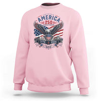 250 Years of Freedom Patriotic Eagle Sweatshirt One Nation Under God 1776-2026 250th Anniversary