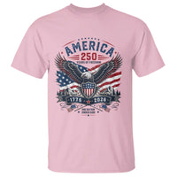 250 Years of Freedom Patriotic Eagle T Shirt One Nation Under God 1776-2026 250th Anniversary
