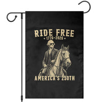 Ride Free 1776-2026 George Washington on Horseback Graphic Garden Flag Vintage 250th Anniversary Semiquincentennial