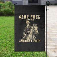 Ride Free 1776-2026 George Washington on Horseback Graphic Garden Flag Vintage 250th Anniversary Semiquincentennial