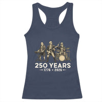 250 Years 1776-2026 Founding Fathers Rock Band Racerback Tank Top George Washington Benjamin Franklin Uncle Sam