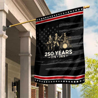 250 Years 1776-2026 Founding Fathers Rock Band Patriotic Garden Flag George Washington Benjamin Franklin Uncle Sam
