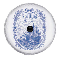 Spilling The Tea Since 1773 Boston Tea Party Spare Tire Cover Funny Historical Toile Graphic American History Humor