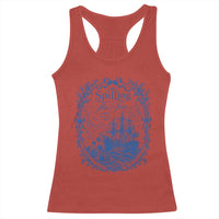 Spilling The Tea Since 1773 Boston Tea Party Racerback Tank Top Funny Historical Toile Graphic American History Humor