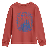 Spilling The Tea Since 1773 Boston Tea Party Youth Sweatshirt Funny Historical Toile Graphic American History Humor