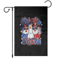 Funny Patriotic Chickens 4th of July Fireworks Garden Flag Retro Chicka Boom Boom Hen Rooster Chick Graphic