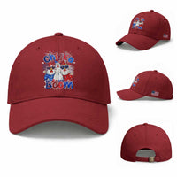 Funny Patriotic Chickens 4th of July Fireworks Baseball Cap Retro Chicka Boom Boom Hen Rooster Chick Graphic