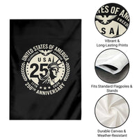 USA 250th Anniversary Statue of Liberty Vintage Crest Garden Flag Celebrating Freedom 1776 to 2026 Semiquincentennial
