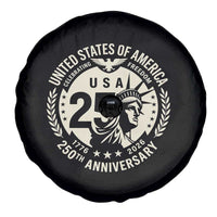 USA 250th Anniversary Statue of Liberty Vintage Crest Spare Tire Cover Celebrating Freedom 1776 to 2026 Semiquincentennial