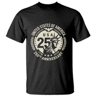 USA 250th Anniversary Statue of Liberty Vintage Crest T Shirt Celebrating Freedom 1776 to 2026 Semiquincentennial