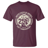 USA 250th Anniversary Statue of Liberty Vintage Crest T Shirt Celebrating Freedom 1776 to 2026 Semiquincentennial