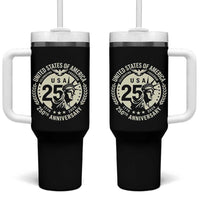 USA 250th Anniversary Statue of Liberty Vintage Crest Tumbler With Handle Celebrating Freedom 1776 to 2026 Semiquincentennial