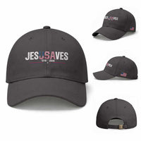 Jesus Saves USA Semiquincentennial 1776 2026 Baseball Cap Patriotic Christian Faith USA 250 Years of Freedom