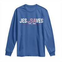 Jesus Saves USA Semiquincentennial 1776 2026 Long Sleeve Shirt Patriotic Christian Faith USA 250 Years of Freedom